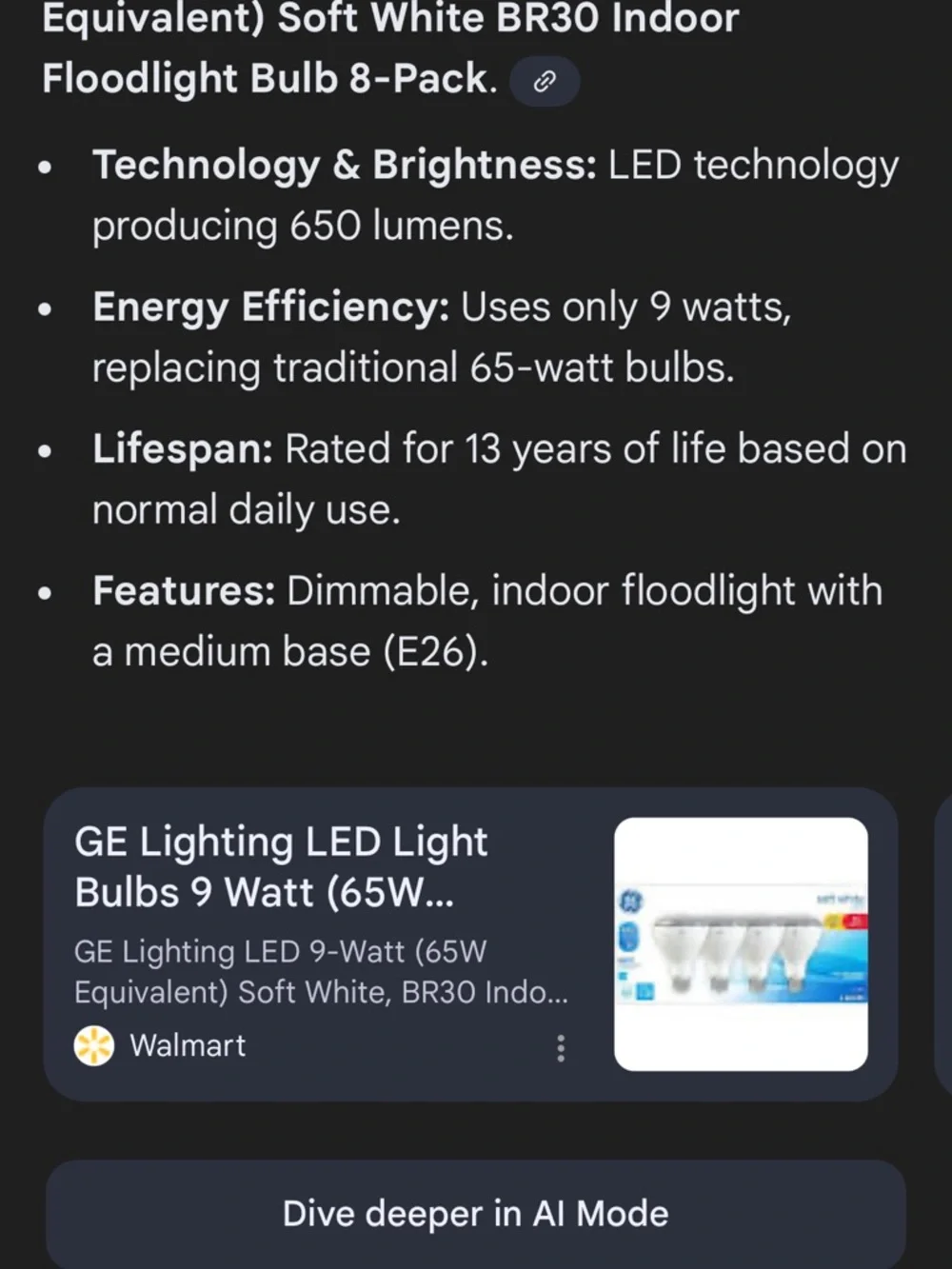 GE Soft White LED Flood Bulbs - 8-Pack (White)